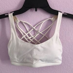 Free to Be Wild Bra (White) Lululemon